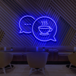 Coffee Chats Neon Sign