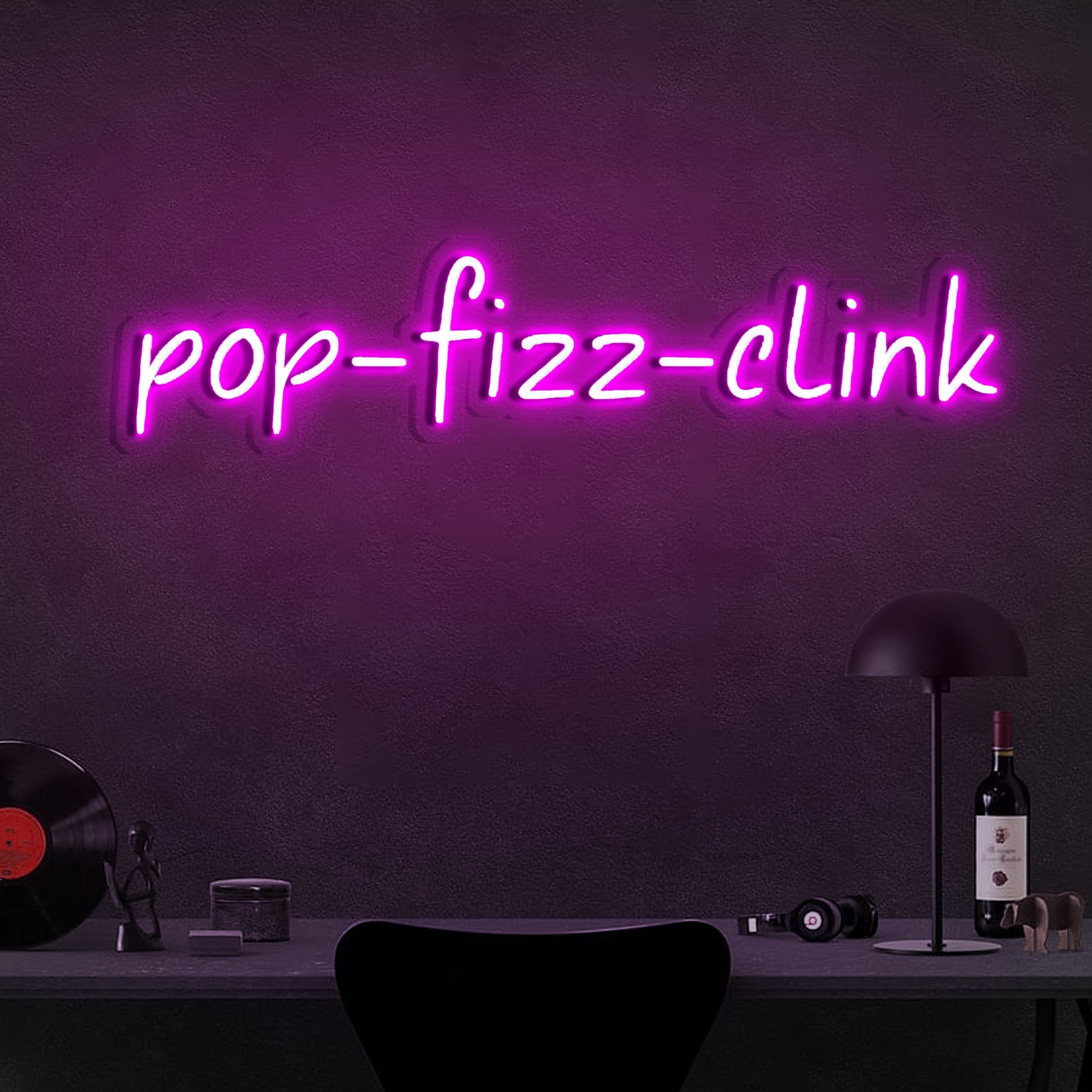 Pop Fizz Clink Neon Sign