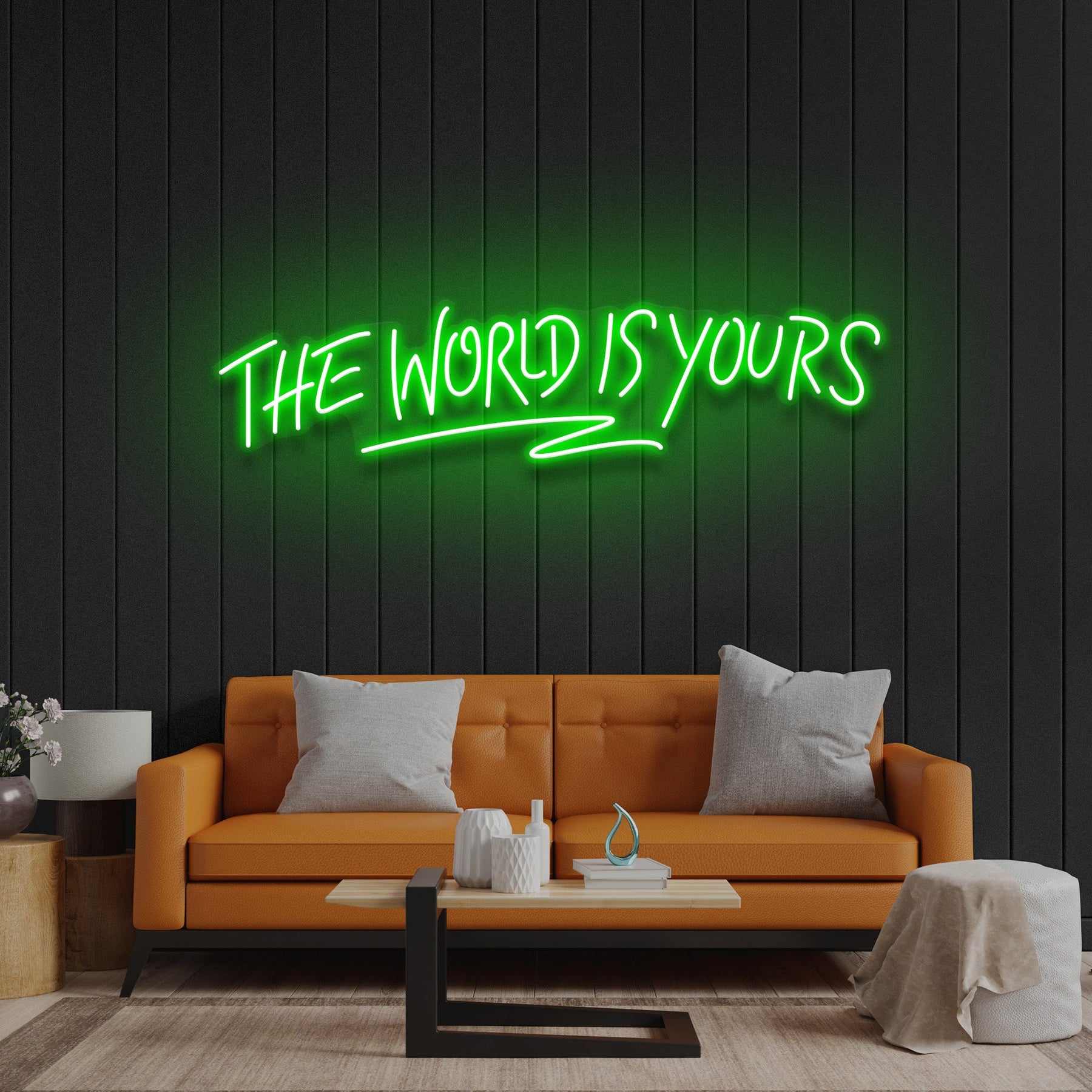 The World Is Yours Led Neon Sign Light - Upbeat Your Life