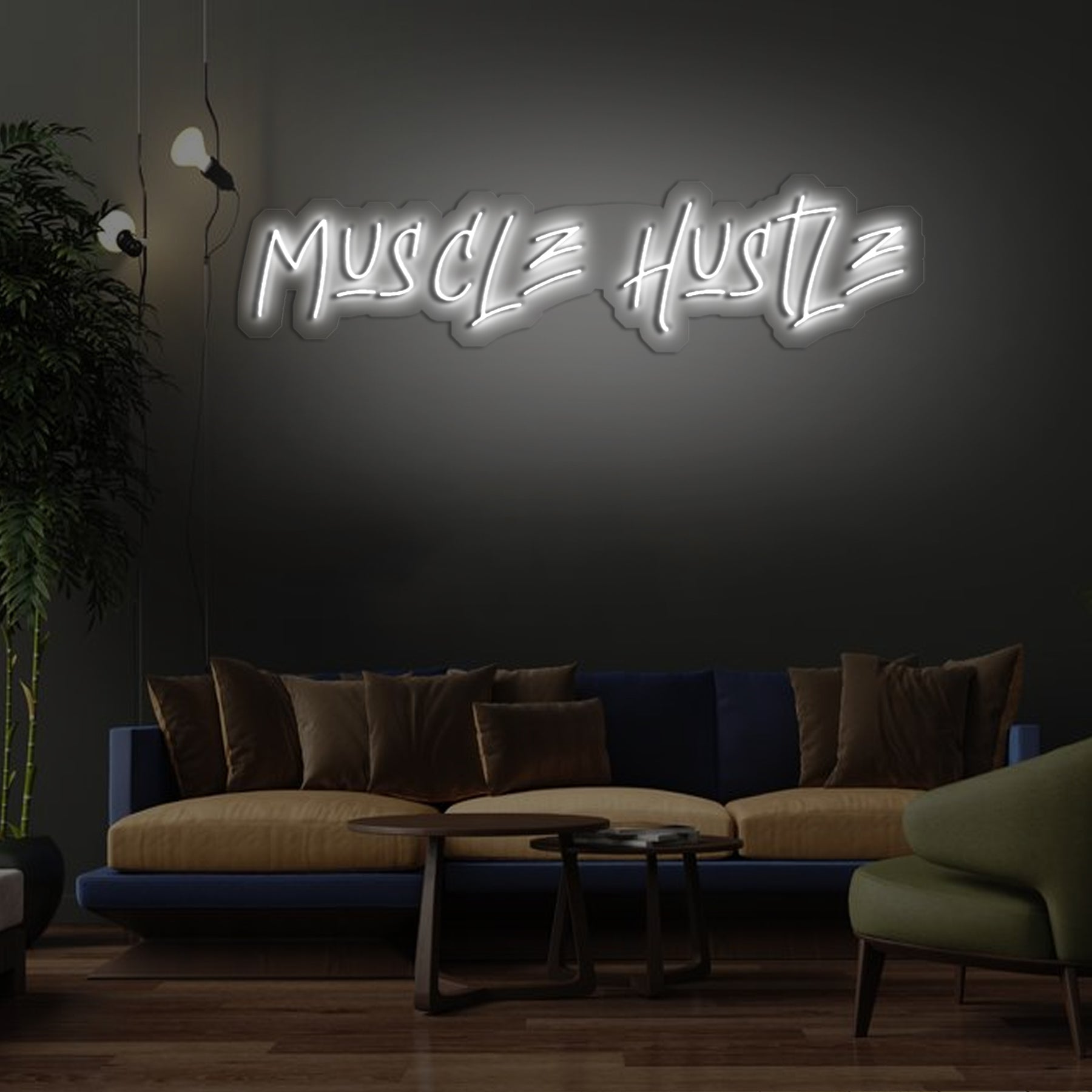 Muscle Hustle Neon Sign