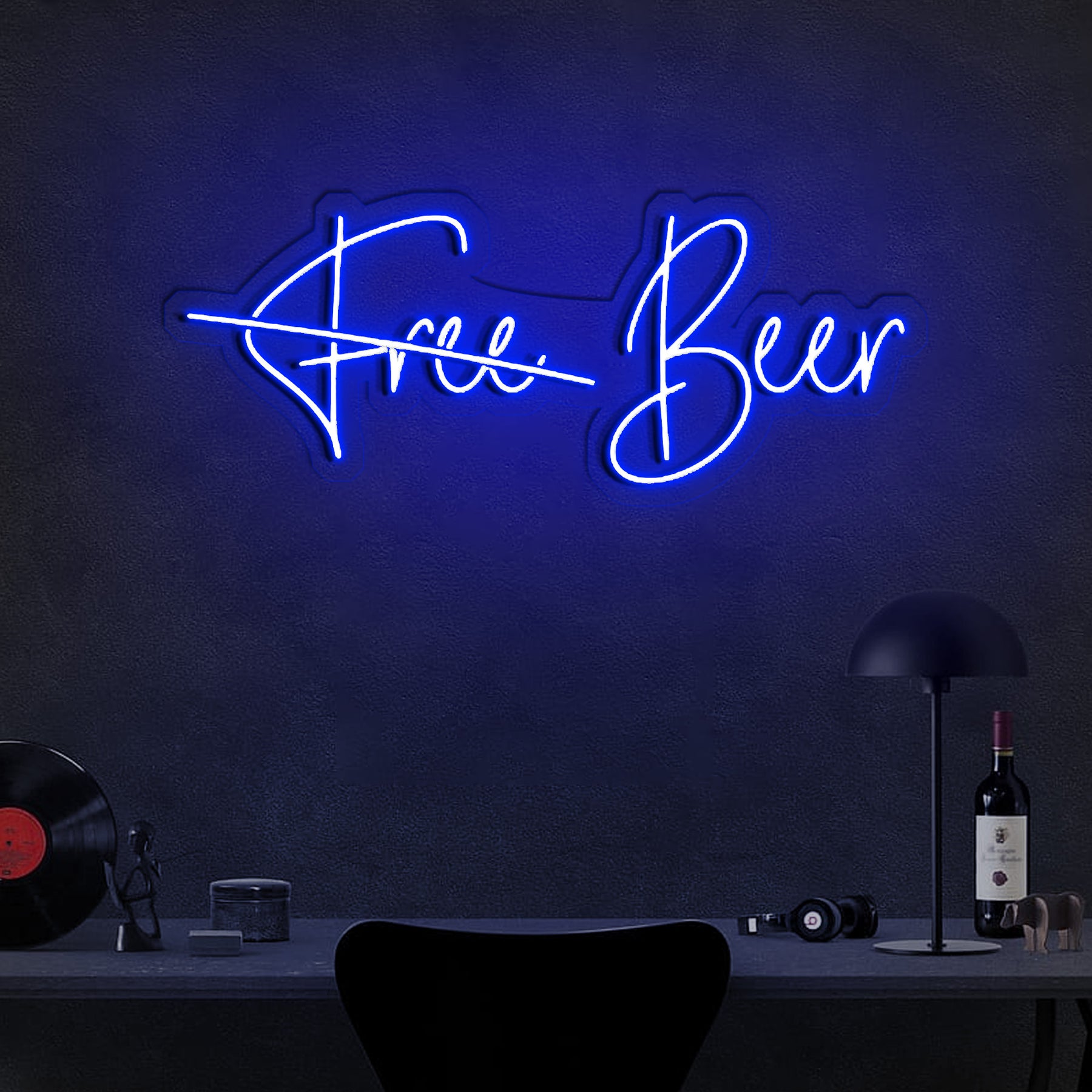 Free Beer Neon Sign