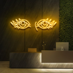 Eyes & Lashes Neon Sign