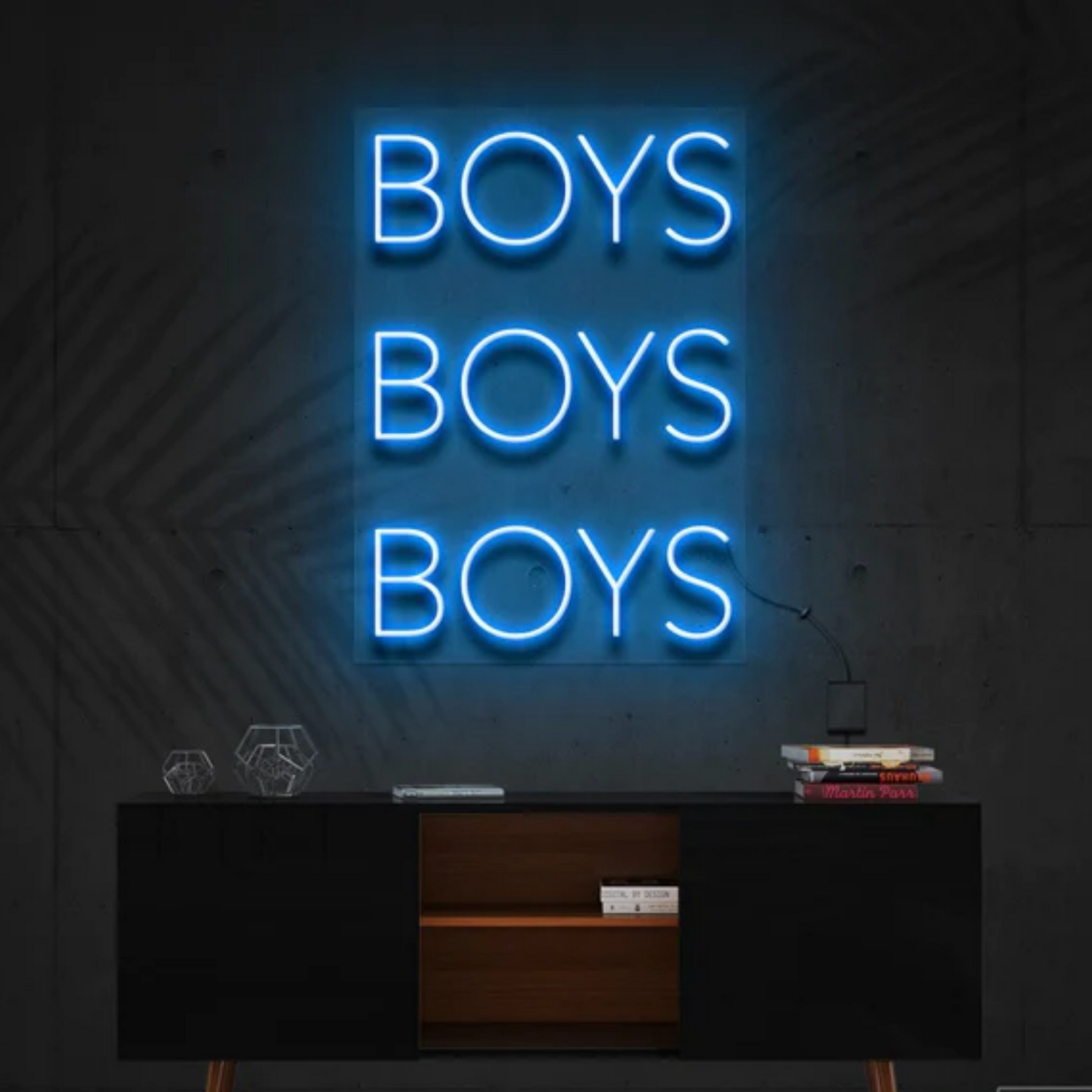 Boys Boys Boys Neon Sign