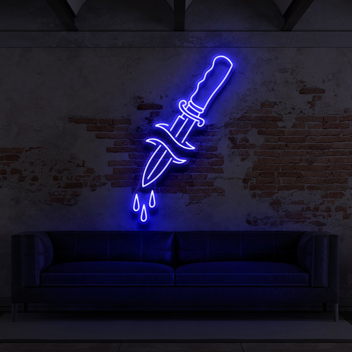 Dripping Dagger Neon Sign