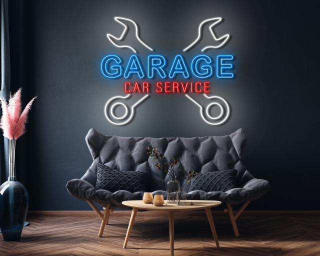 Garage neon signs