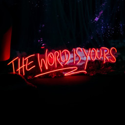 The World Is Yours Led Neon Sign Light - Upbeat Your Life