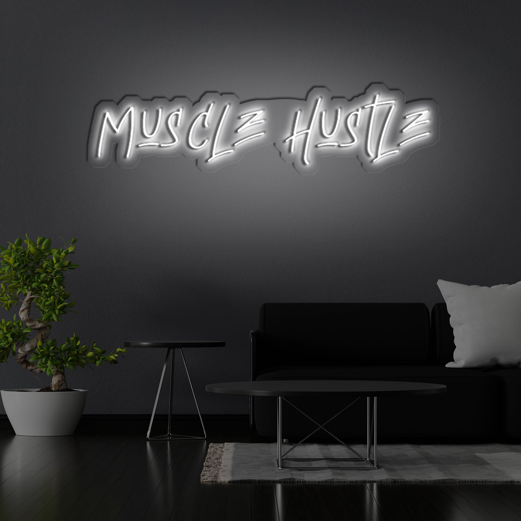 Muscle Hustle Neon Sign