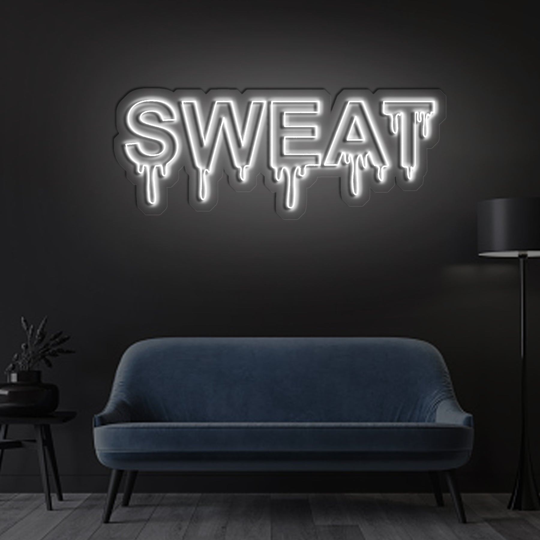 Sweat Dripping Neon Sign