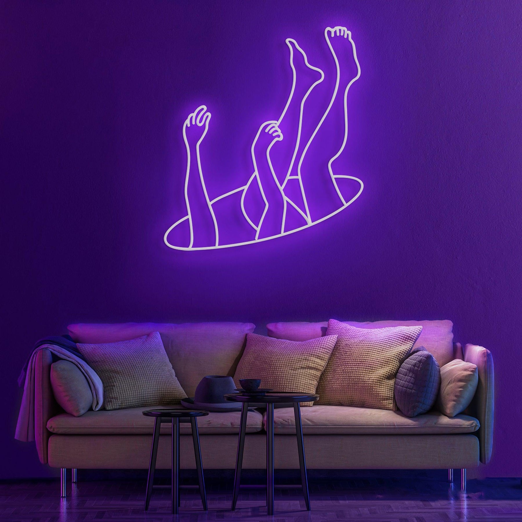 Falling Neon Sign