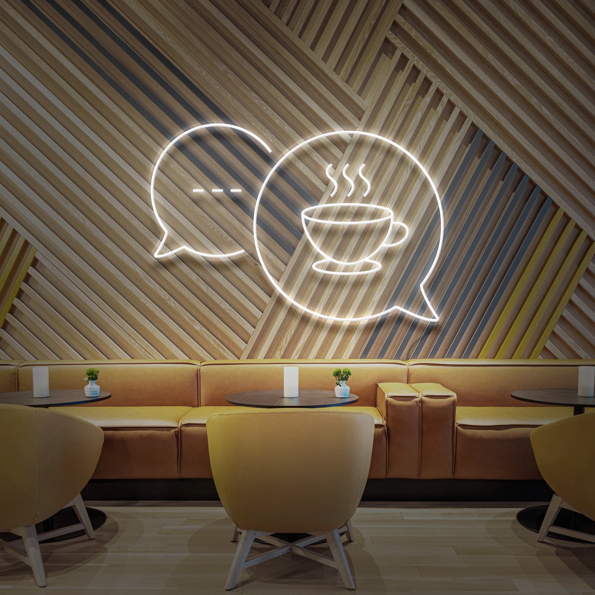 Coffee Chats Neon Sign