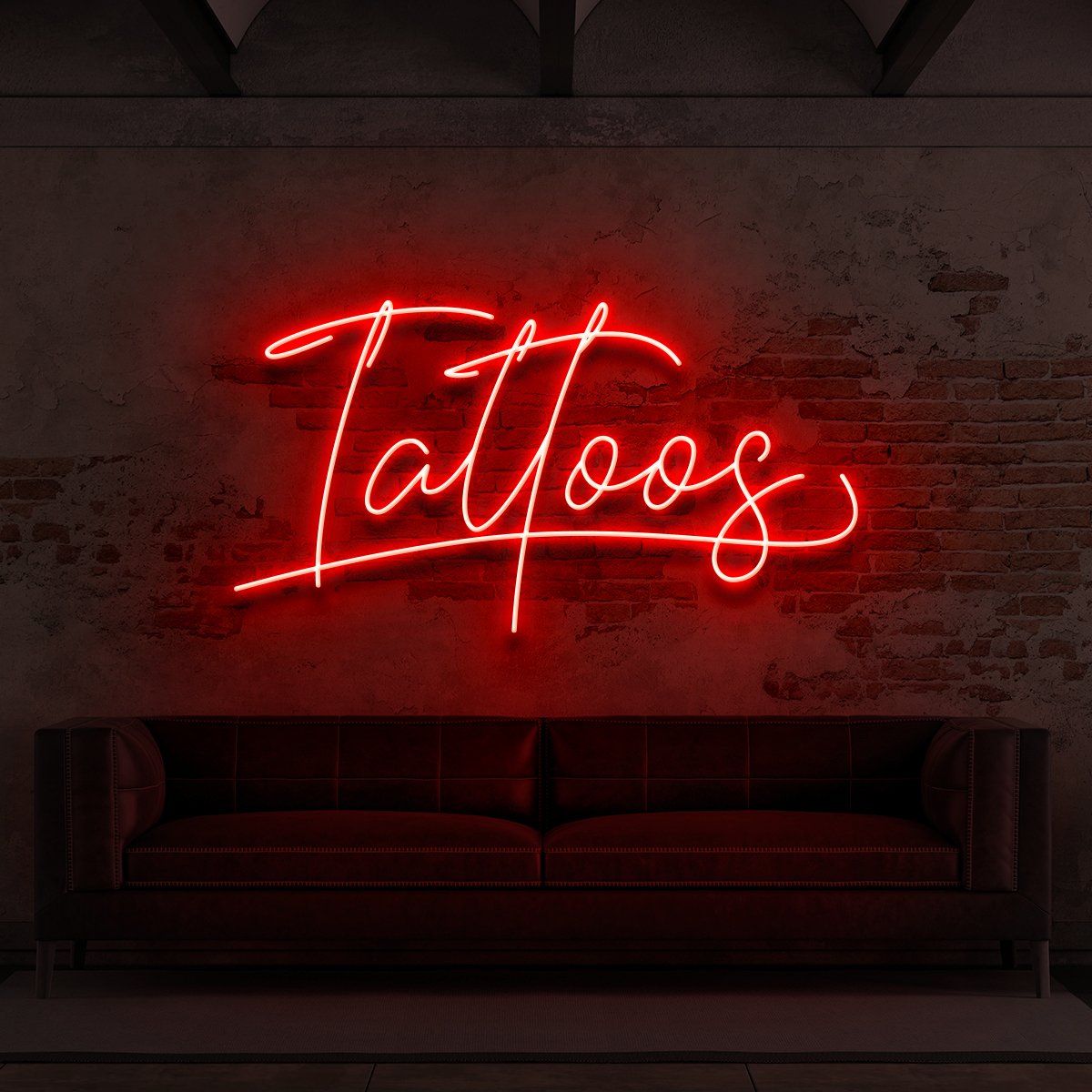 Tattoos Cursive Neon Sign