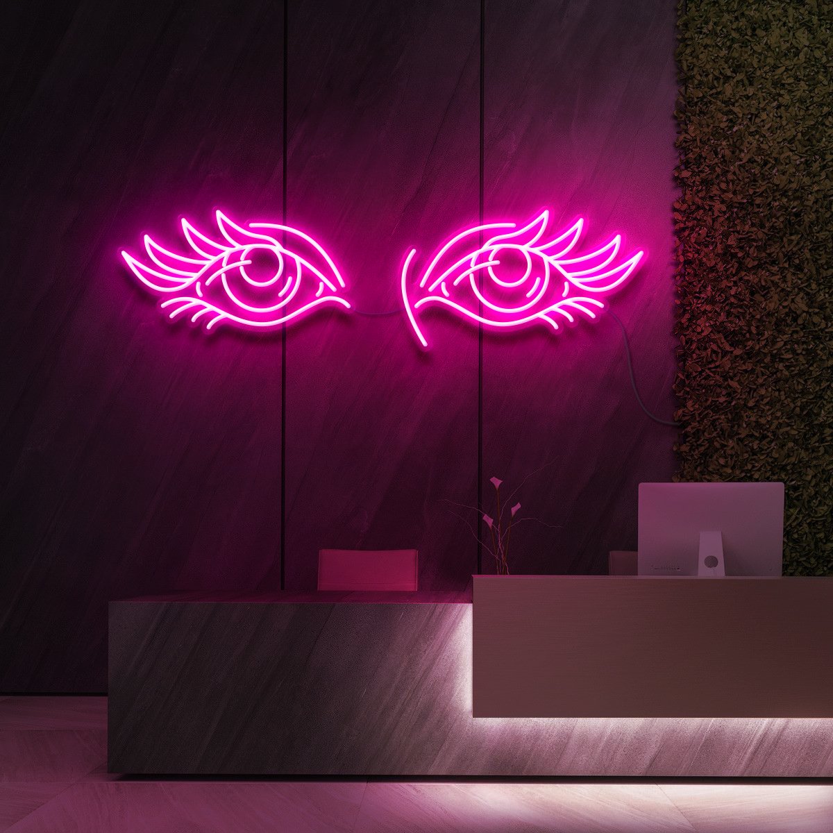 Eyes & Lashes Neon Sign