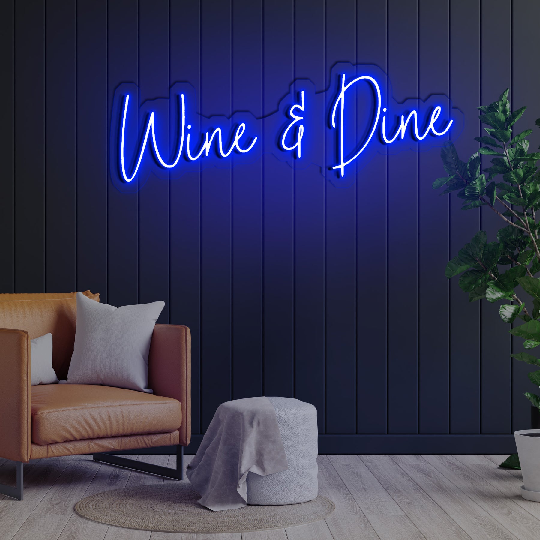 Wine & Dine Neon Sign