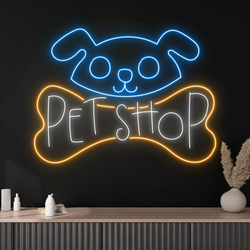 Pet Shop neon signs