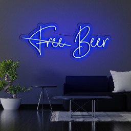 Free Beer Neon Sign