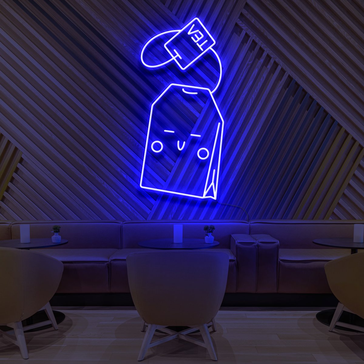 Kawaii Tea Bag Neon Sign