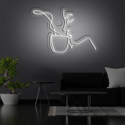 Sipping Tea Neon Sign