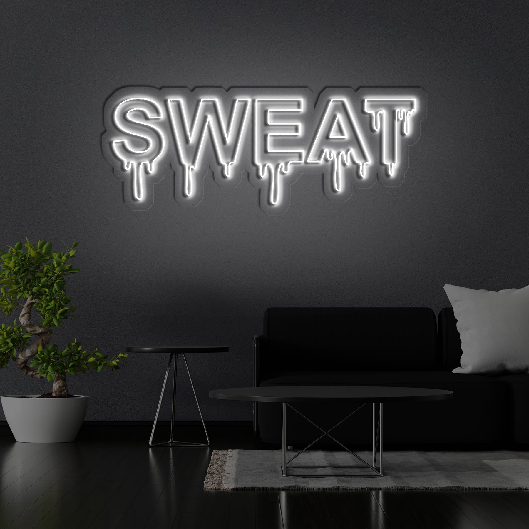 Sweat Dripping Neon Sign