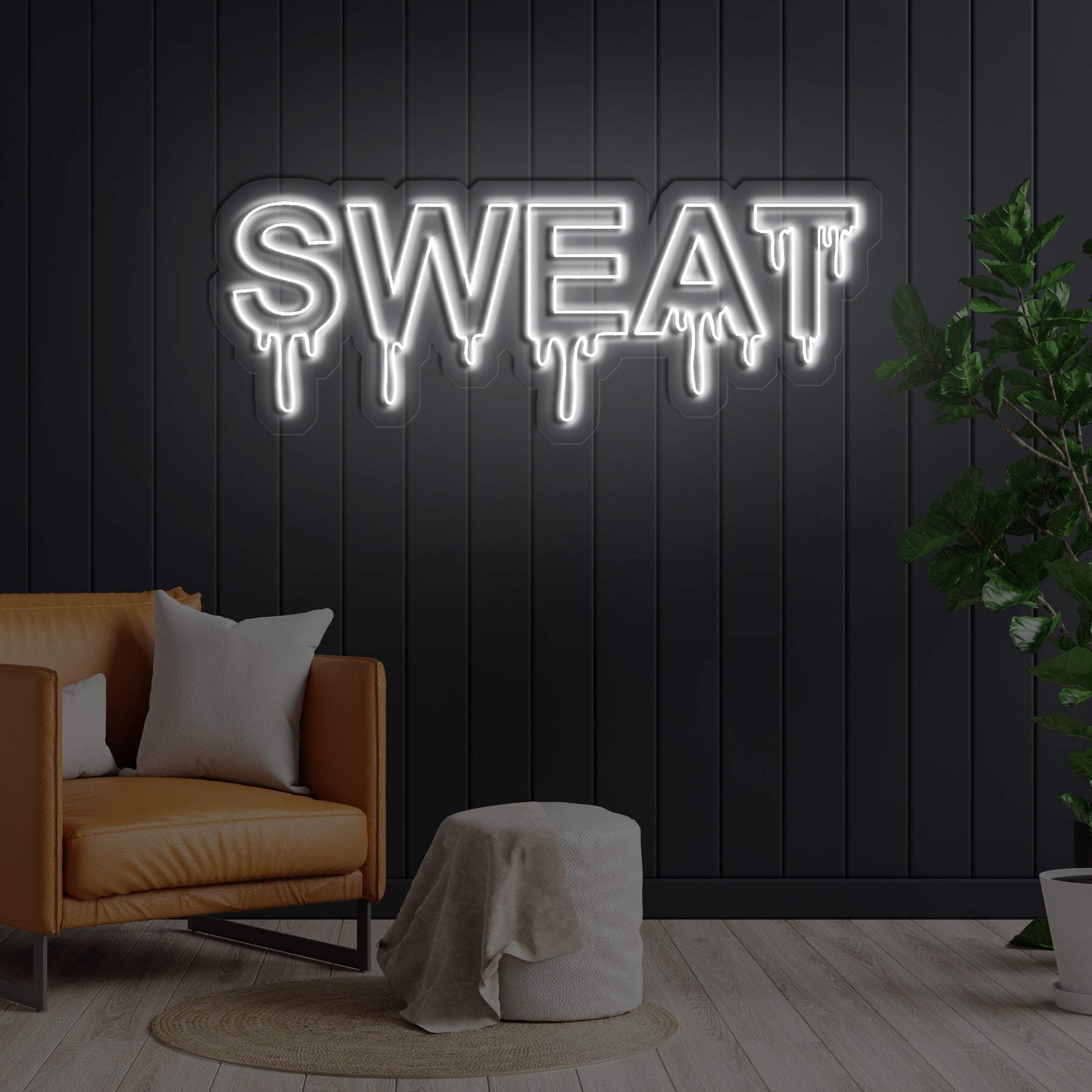 Sweat Dripping Neon Sign