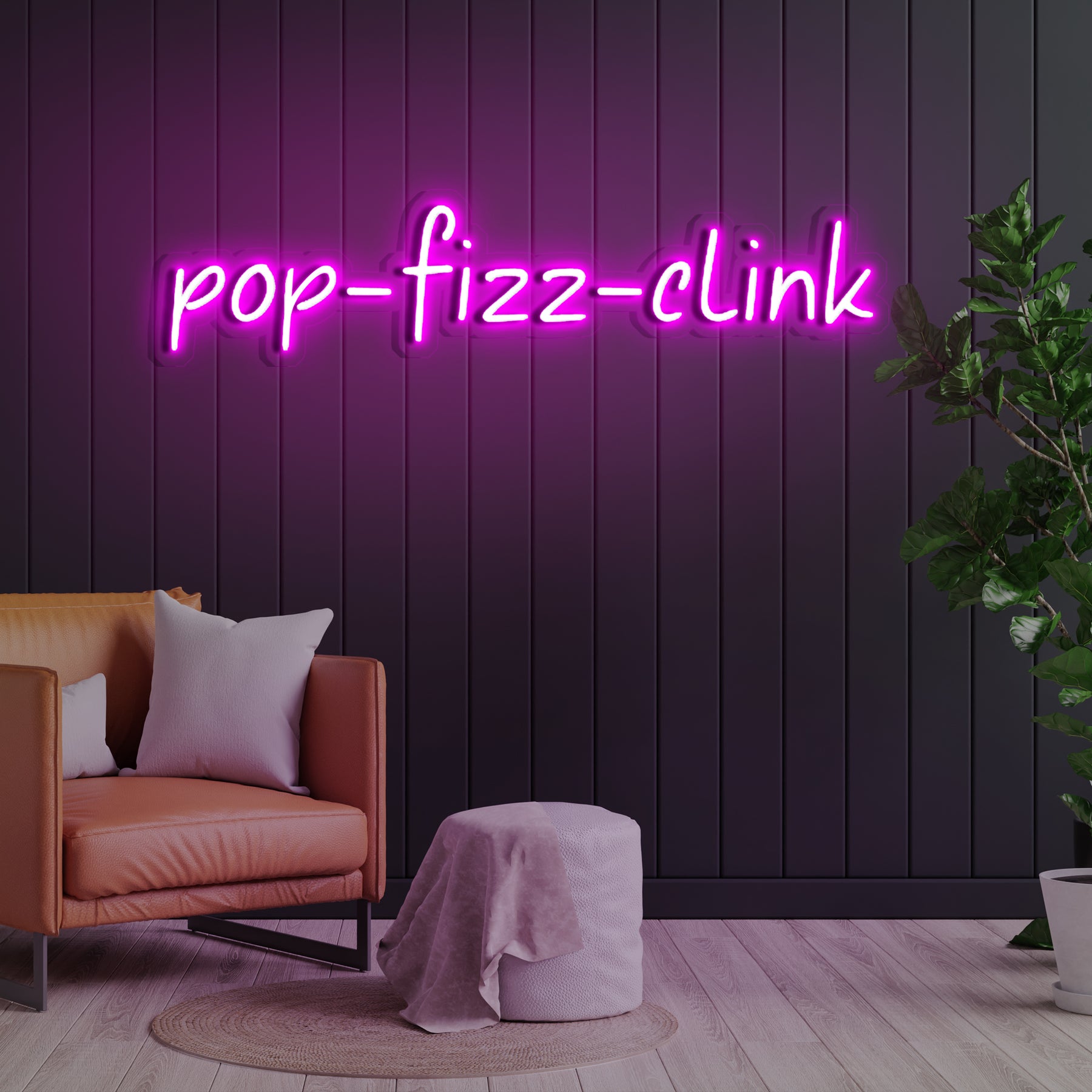 Pop Fizz Clink Neon Sign