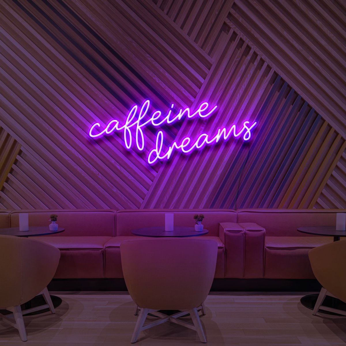 Caffeine Dreams Neon Sign