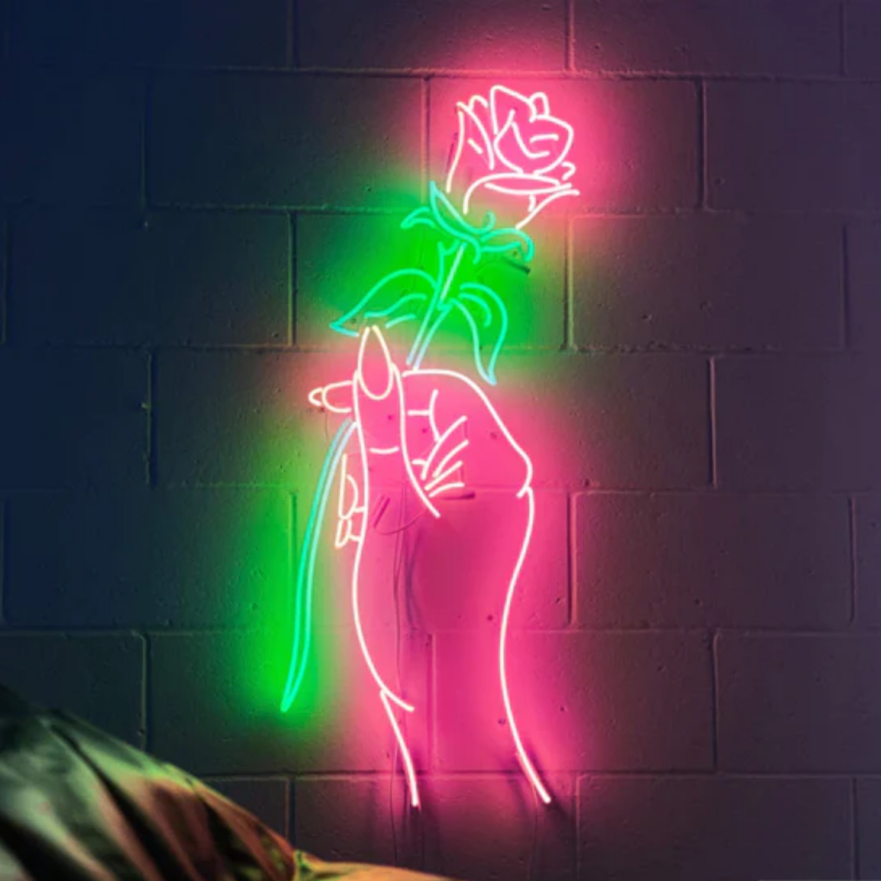 Hand of Love Neon Sign