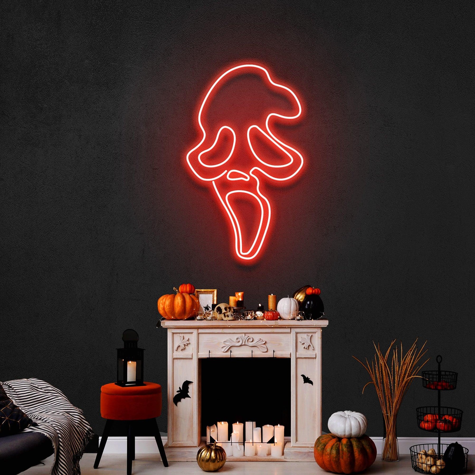 Scream Ghost Neon Sign