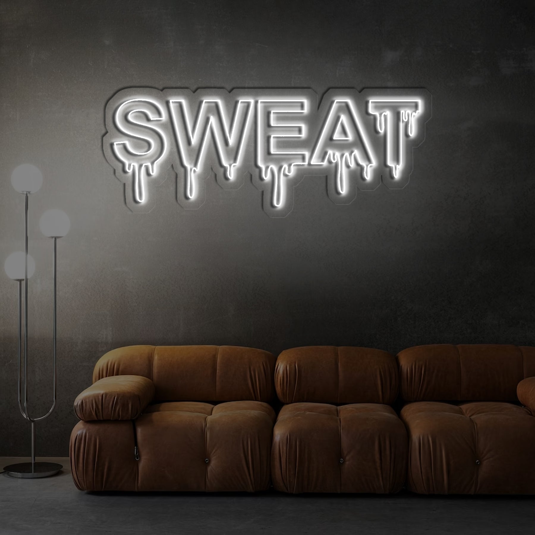 Sweat Dripping Neon Sign