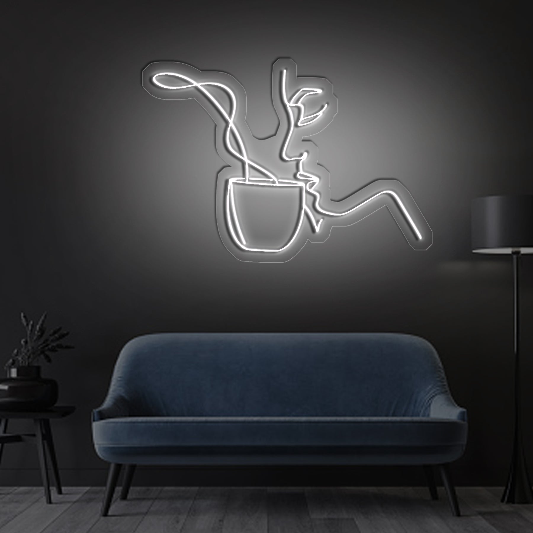 Sipping Tea Neon Sign