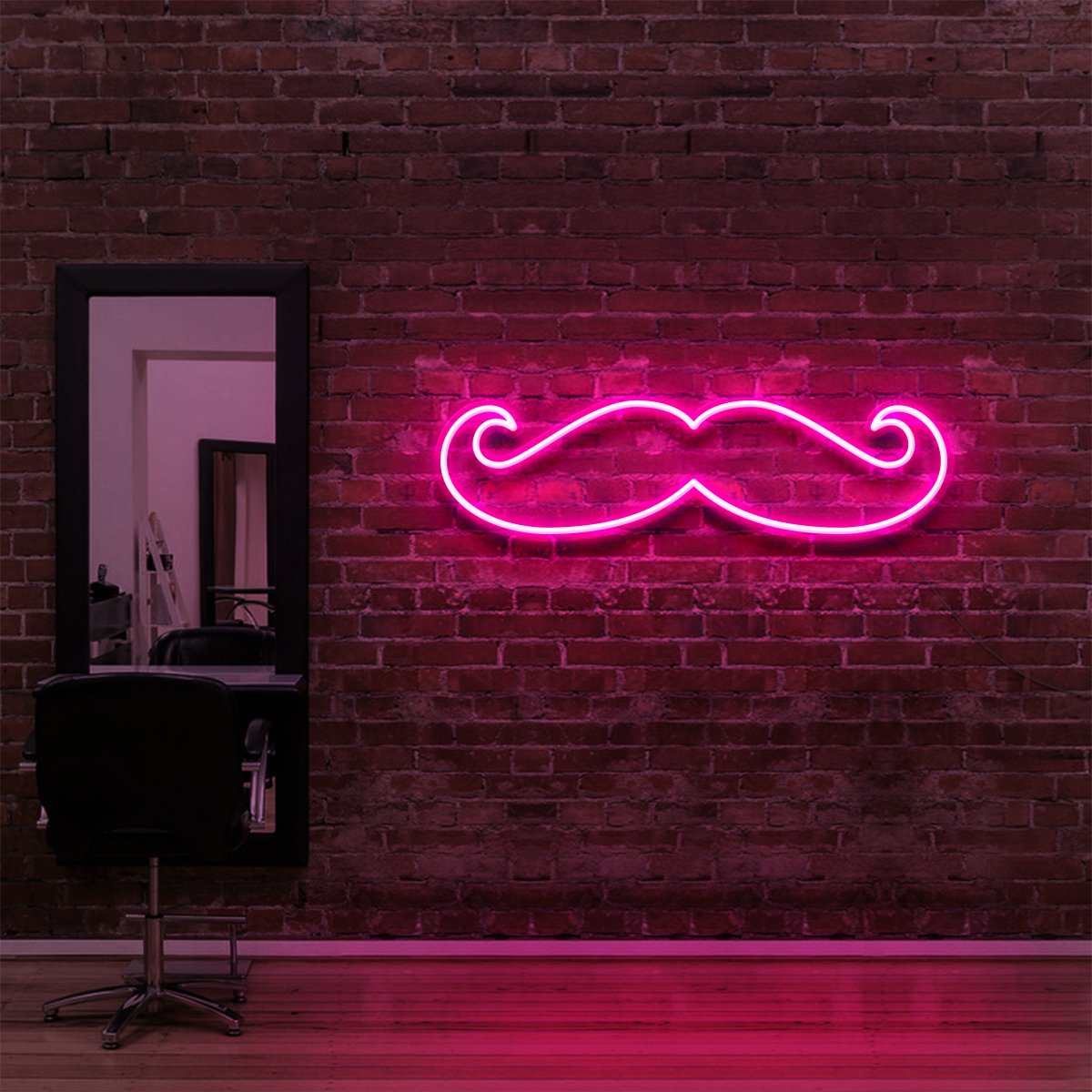 Moustache Neon Sign