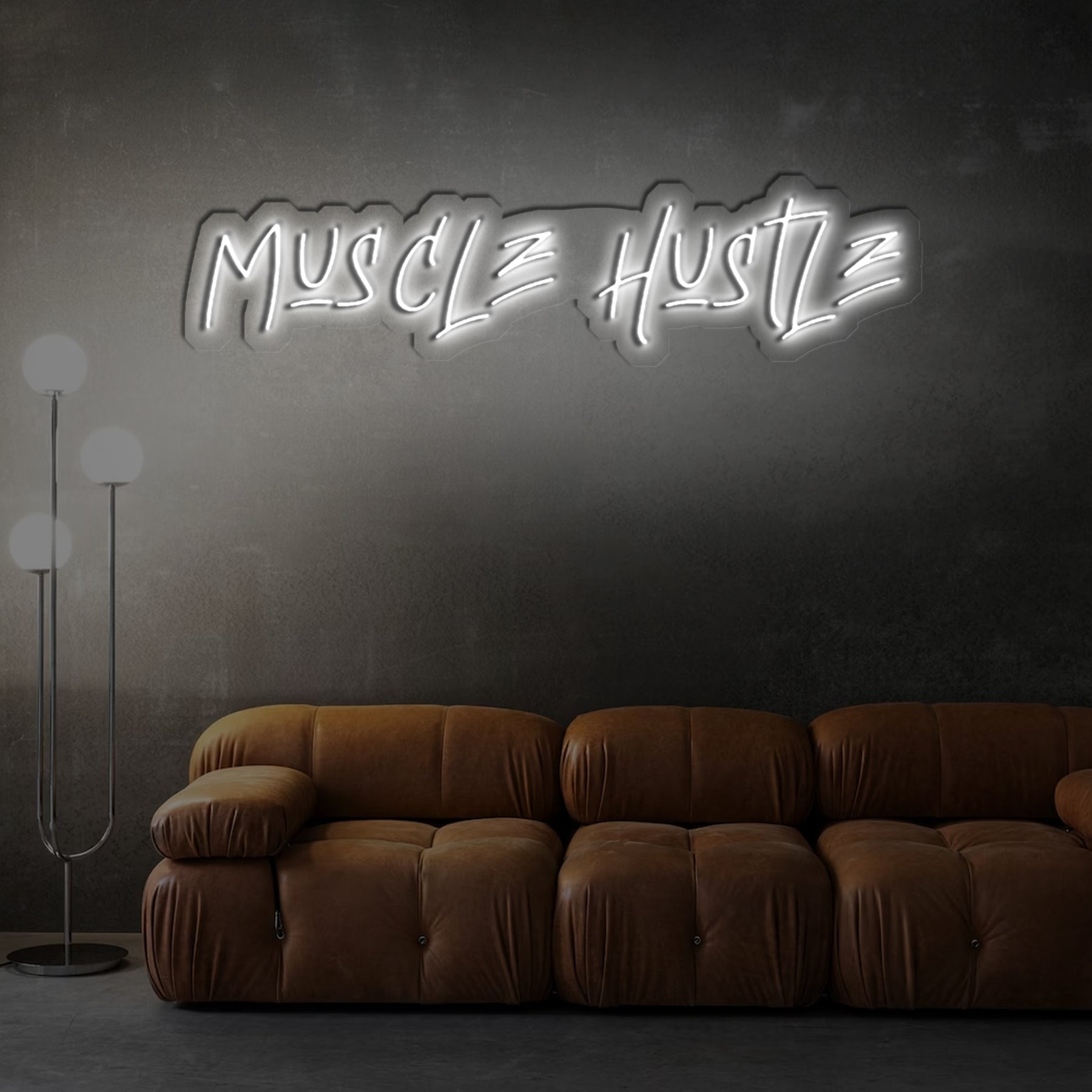 Muscle Hustle Neon Sign