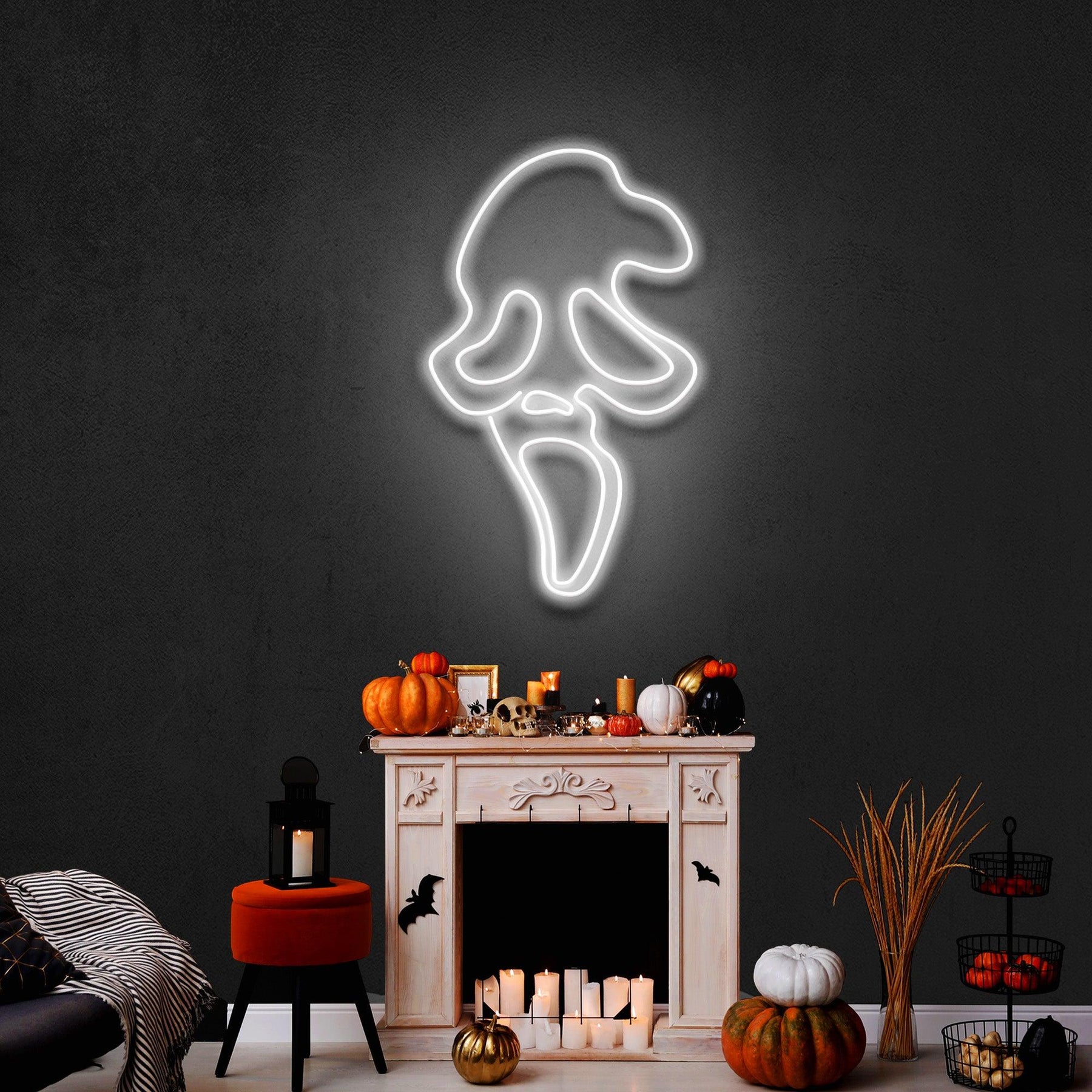 Scream Ghost Neon Sign