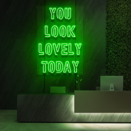 You Look Lovely Today Neon Sign