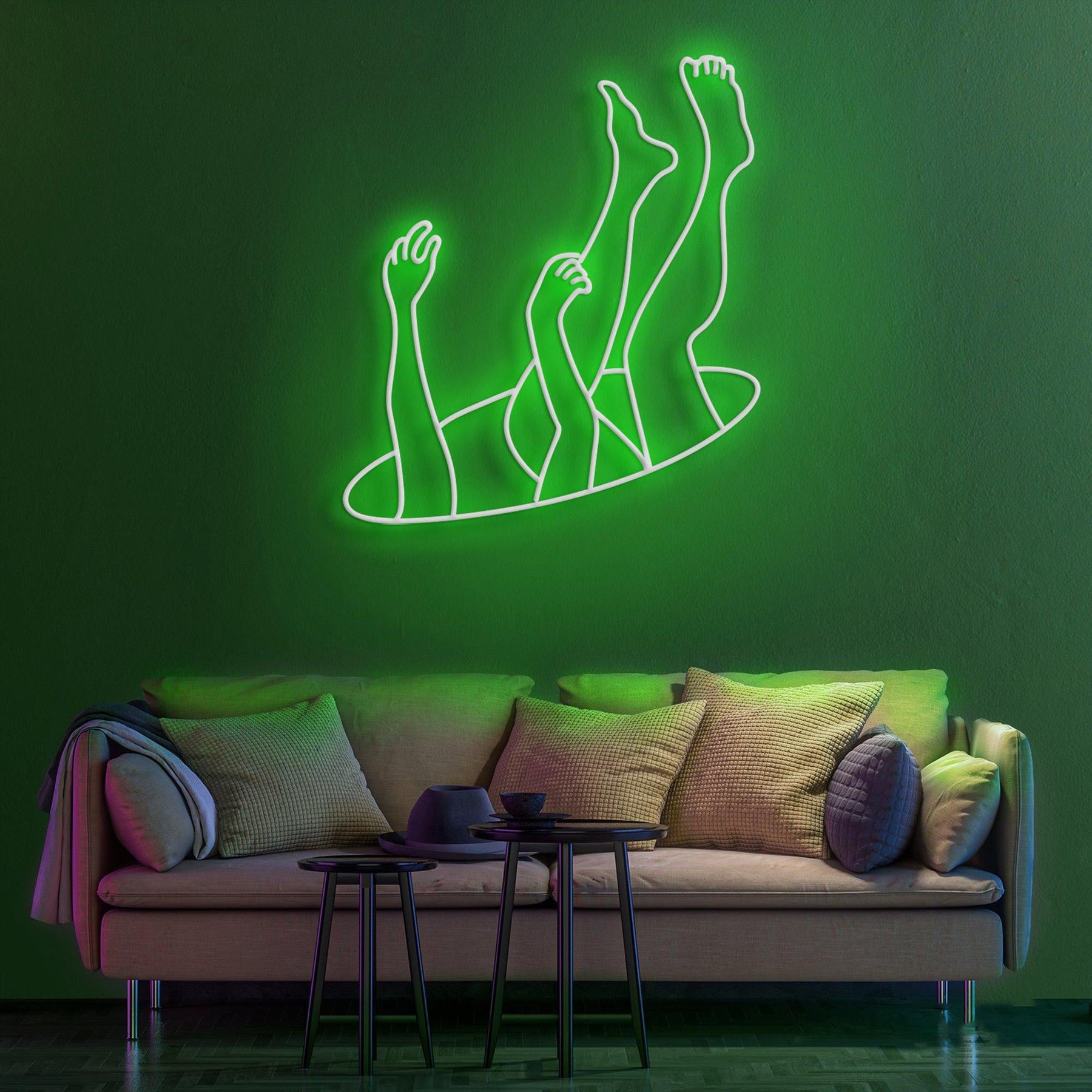 Falling Neon Sign