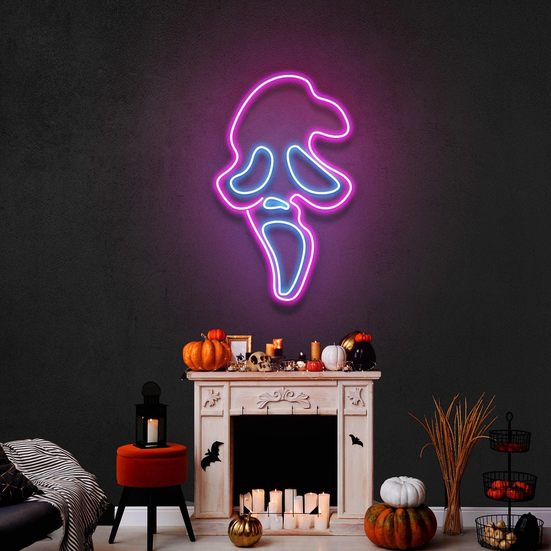 Scream Ghost Neon Sign