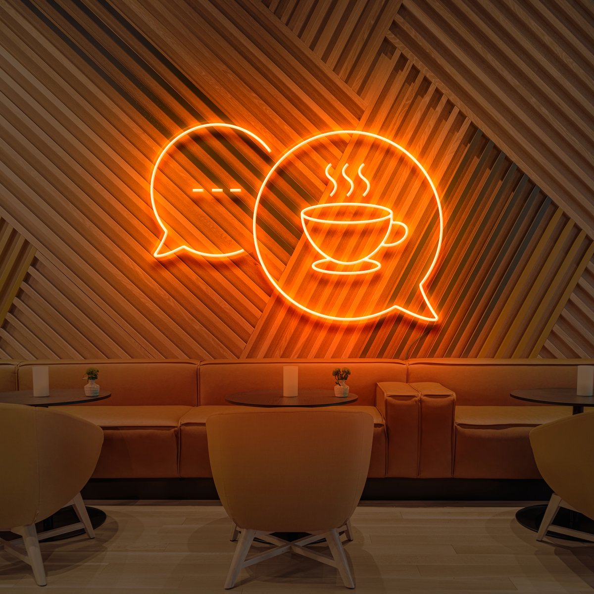 Coffee Chats Neon Sign