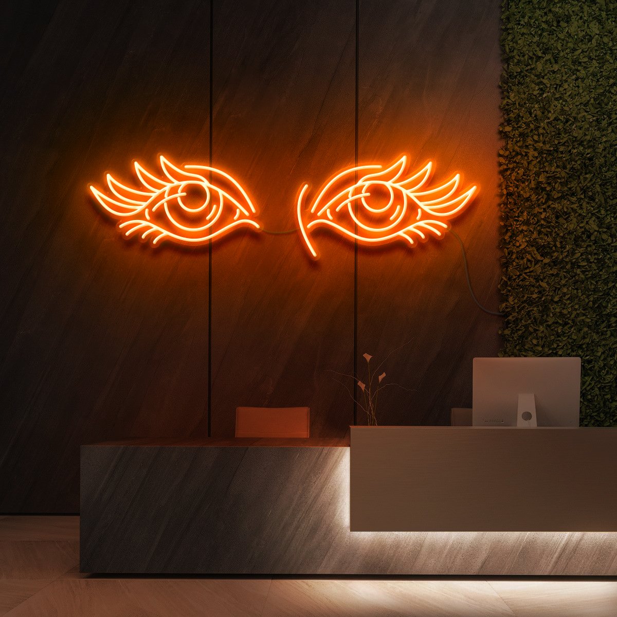 Eyes & Lashes Neon Sign