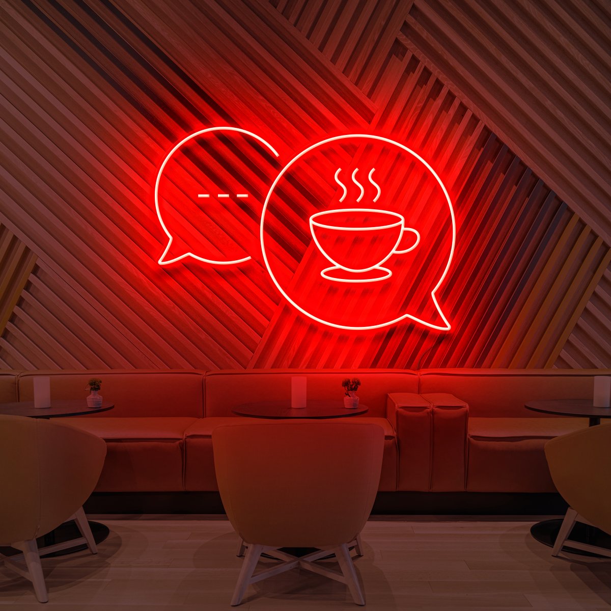 Coffee Chats Neon Sign