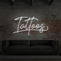 Tattoos Cursive Neon Sign