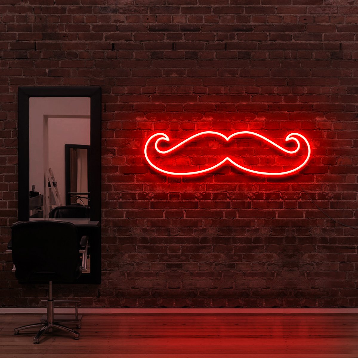 Moustache Neon Sign