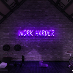 Work Harder Neon Sign