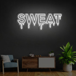 Sweat Dripping Neon Sign