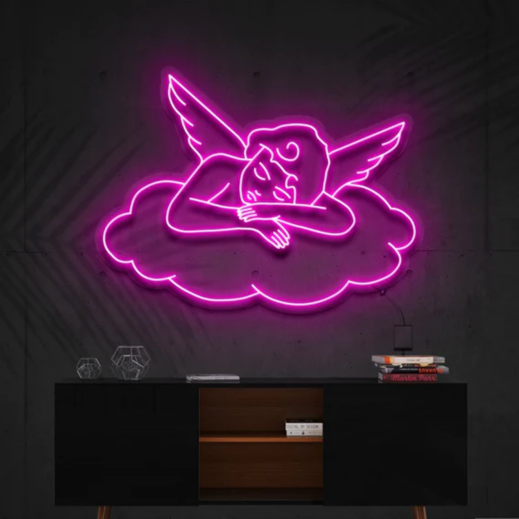 Sleepy Cupid Neon Sign