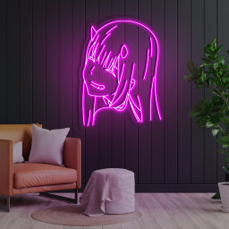 Kawaii Anime Face Neon Sign