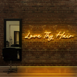 Love Thy Hair Neon Sign