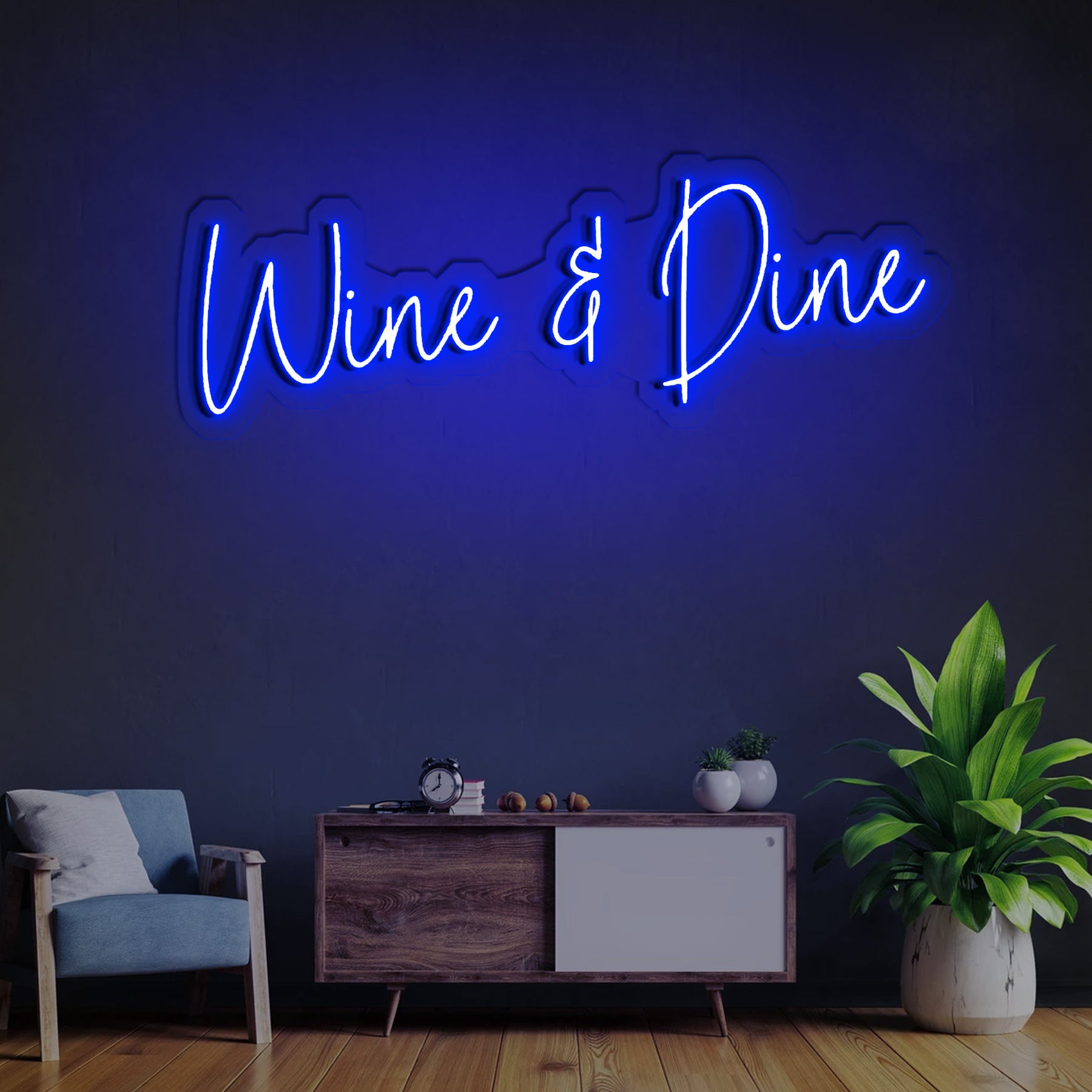 Wine & Dine Neon Sign