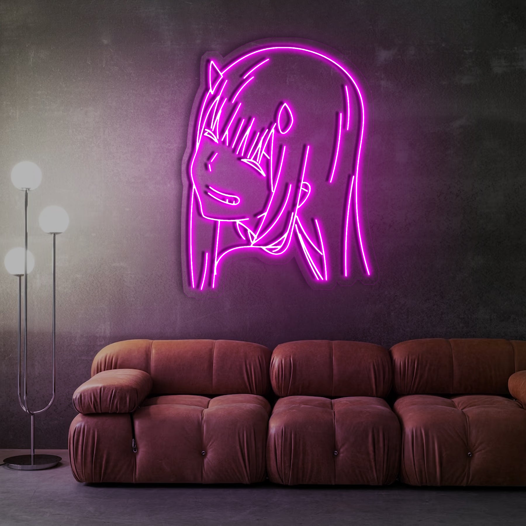 Kawaii Anime Face Neon Sign