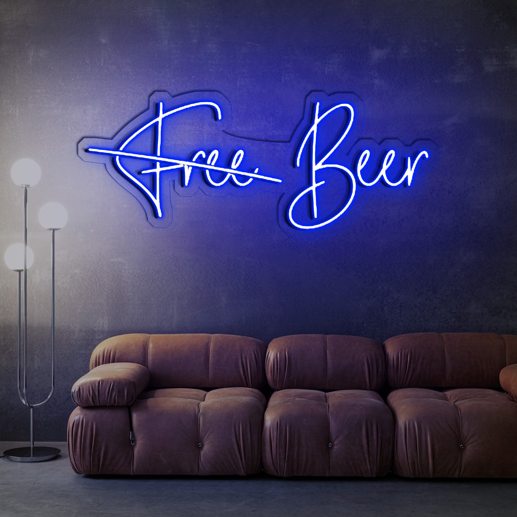 Free Beer Neon Sign