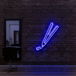 Hair Straightener Neon Sign