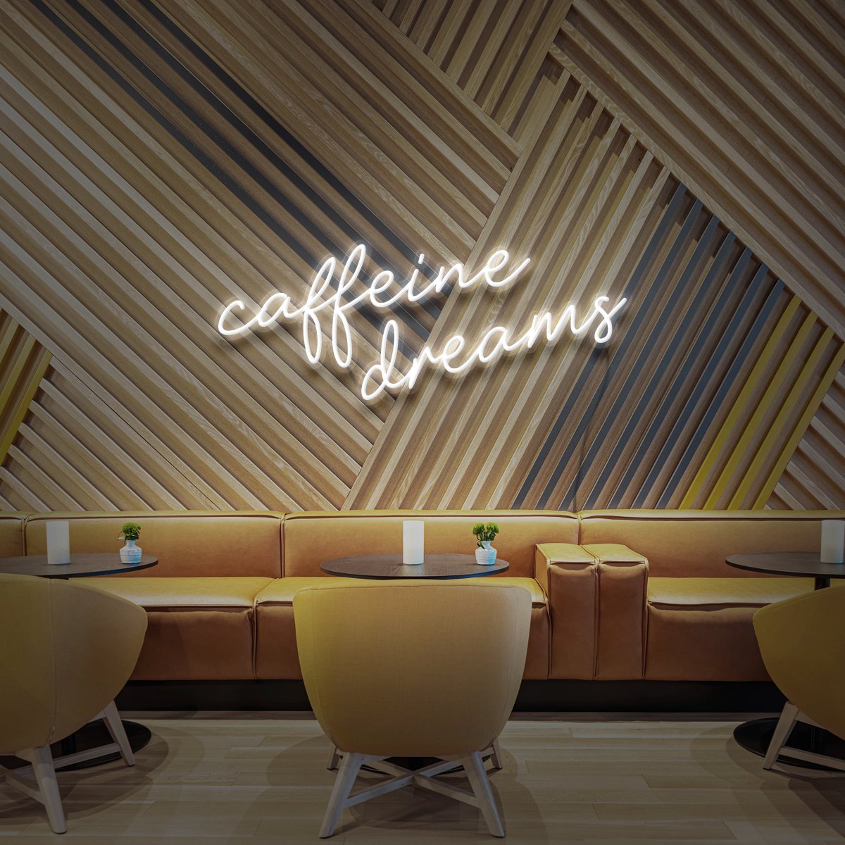 Caffeine Dreams Neon Sign